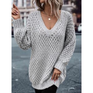 Laid-back Sweater With Ultra-thin Extra-long Sleeves