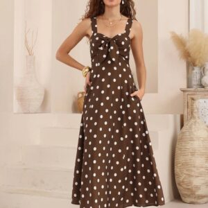 New Polka-dot Slim-fit Elegant Vintage French-style Dress