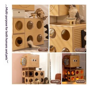 Combination Cabinet Block House Cat Villa