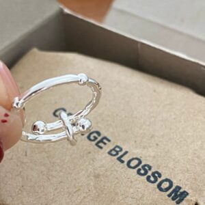 1pc 999 Sterling Silver Cross Ring Hammered Open Ring, Minimalist & Cool Style, Perfect For Daily, Dating & Gifting, Ideal Valentine's Gift