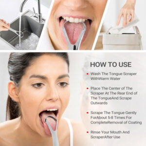 3Pcs Oral Care Pack,Tongue Scraper For Adults By Stainless,Steel Tongue Cleaners Reduce Bad Breath