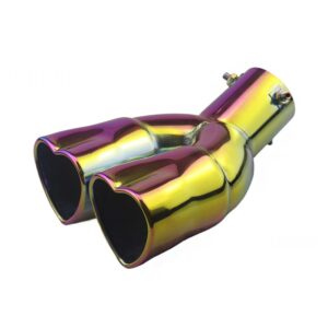 Thickened Stainless Steel Heart-Shaped Exhaust Muffler