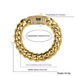 Stainless Steel Cuban Chain, Titanium Steel, Unisex, Six-sided Polished Hip-hop Style