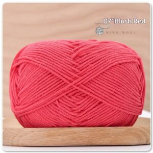 4-ply Combed Milk Cotton Yarn Ball For Dolls Blankets And Hair Clips Suitable For Crochet