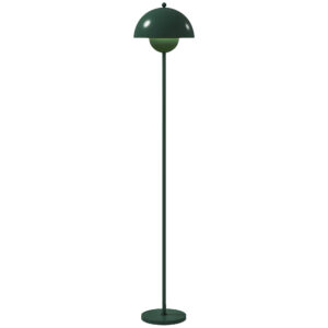 Stehlampe, Runder Schirm, Fußschalter, Langes Kabel, Eleganter Look, Stahl, Grün