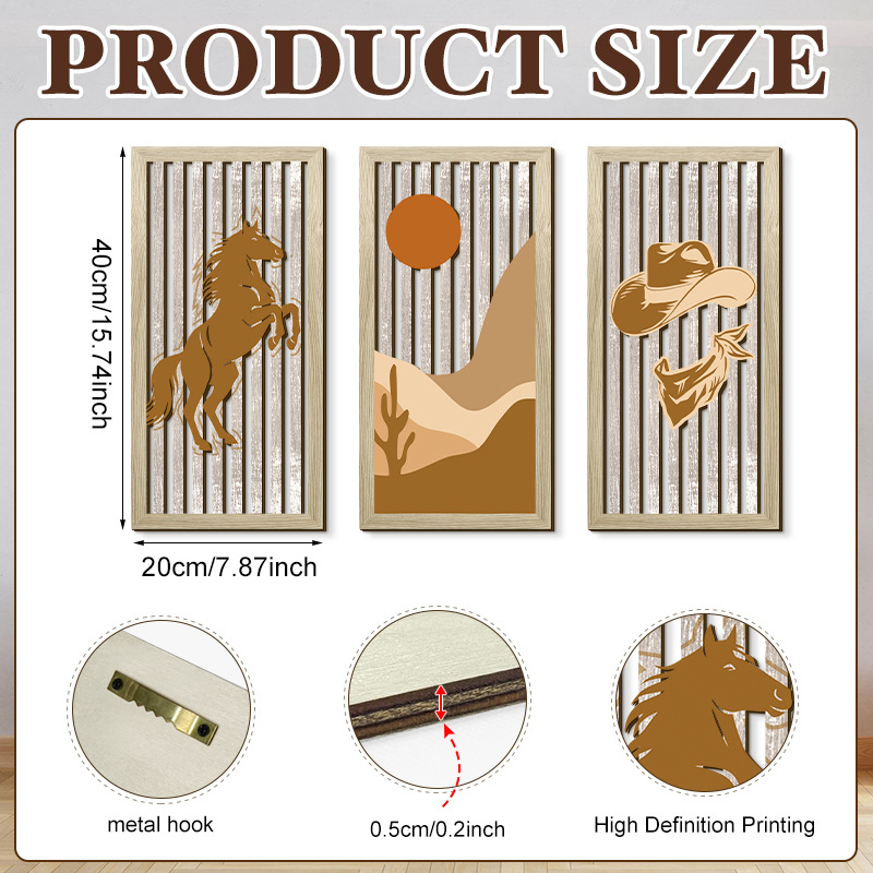 Household Wooden Craft Wall Decoration - Image 11