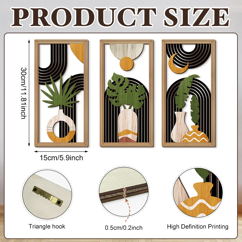 Household Wooden Craft Wall Decoration - Image 28