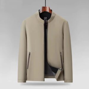 Men’s Fashionable Stand-Neck Loose Casual Jacket