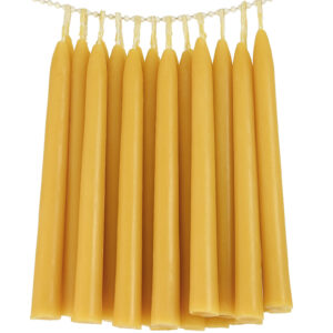 Bee Wax Taper Candles 10 Conical Tapers