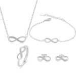 Simple And Minimalist Strip Bracelet Ring And Earrings