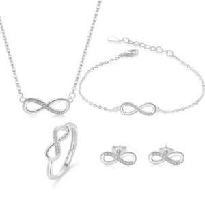 Simple And Minimalist Strip Bracelet Ring And Earrings