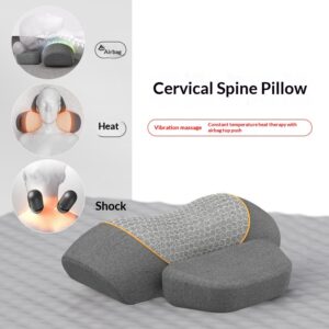 Smart Heated Vibration Waist And Neck Support Pillow Massager