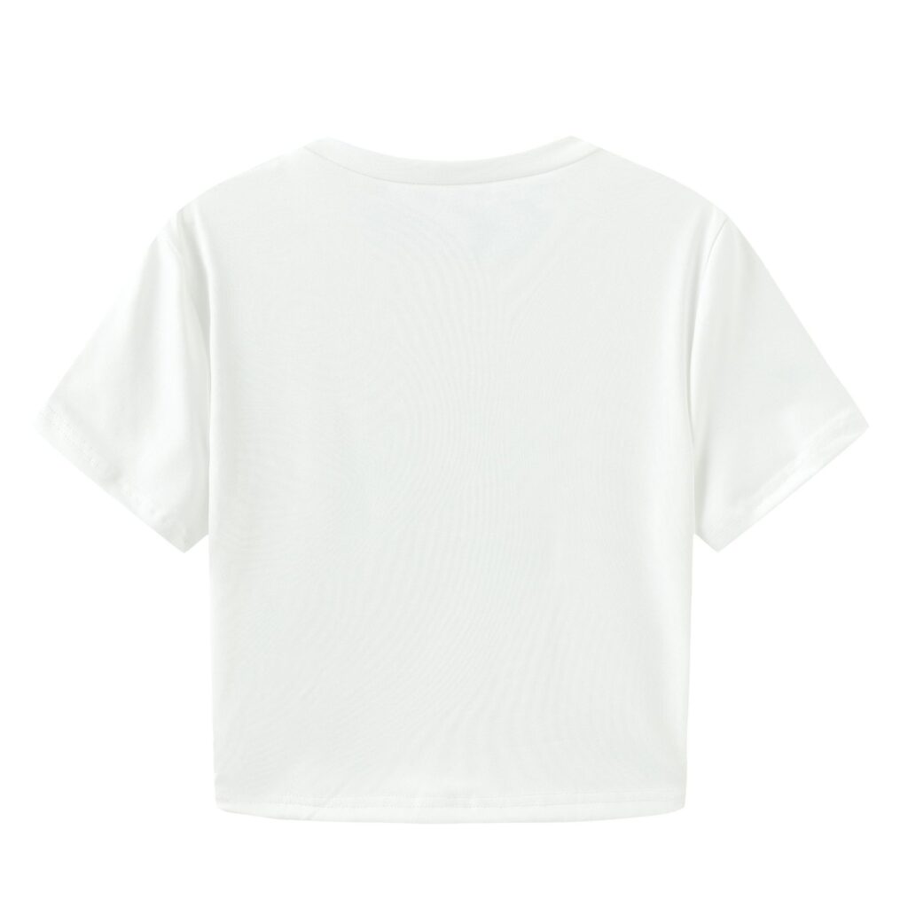 Spicy Girl Crop-top Round-neck T-shirt American Style