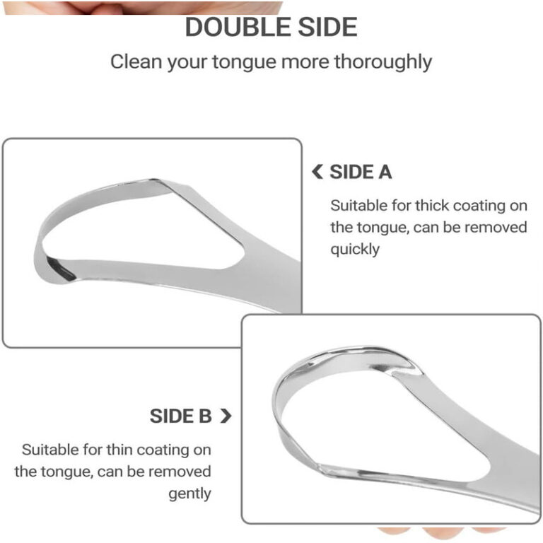 3Pcs Oral Care Pack,Tongue Scraper For Adults By Stainless,Steel Tongue Cleaners Reduce Bad Breath