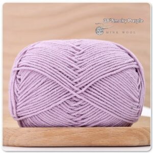 4-ply Combed Milk Cotton Yarn Ball For Dolls Blankets And Hair Clips Suitable For Crochet
