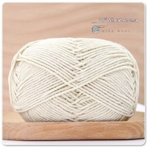 4-ply Combed Milk Cotton Yarn Ball For Dolls Blankets And Hair Clips Suitable For Crochet