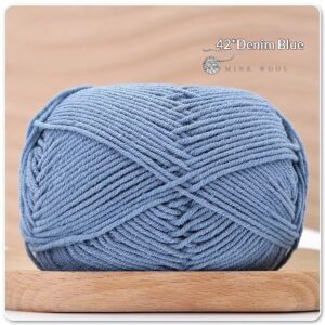 4-ply Combed Milk Cotton Yarn Ball For Dolls Blankets And Hair Clips Suitable For Crochet