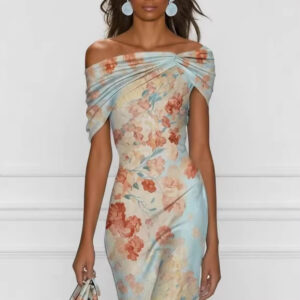 Floral Elegant Long Casual Dress For Women