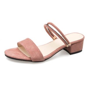 New Chunky-heel Mid-heel Sandalstwo Styles In One
