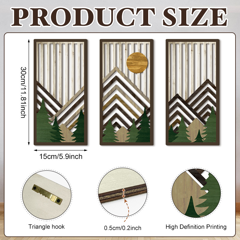 Household Wooden Craft Wall Decoration - Image 12