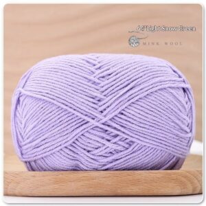 4-ply Combed Milk Cotton Yarn Ball For Dolls Blankets And Hair Clips Suitable For Crochet