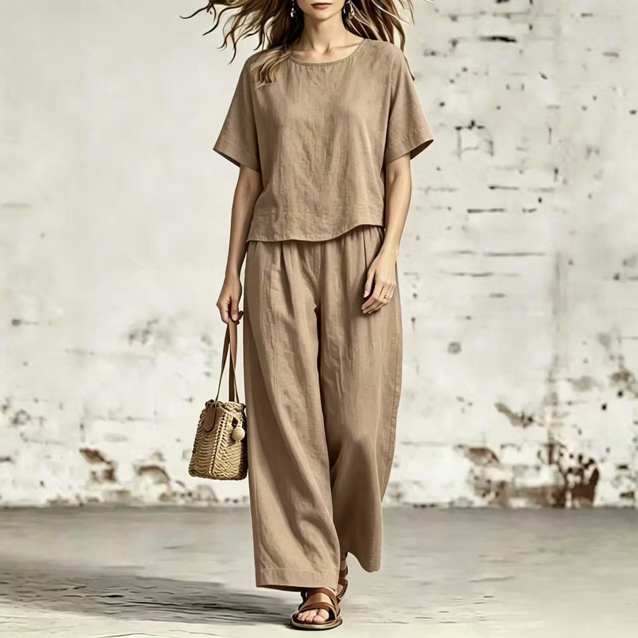 Women’s Casual Fashion Set Solid Color