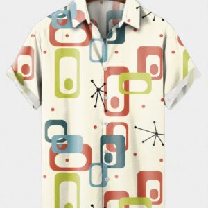 Men's 3D Digital Printing Short-sleeved Shirt