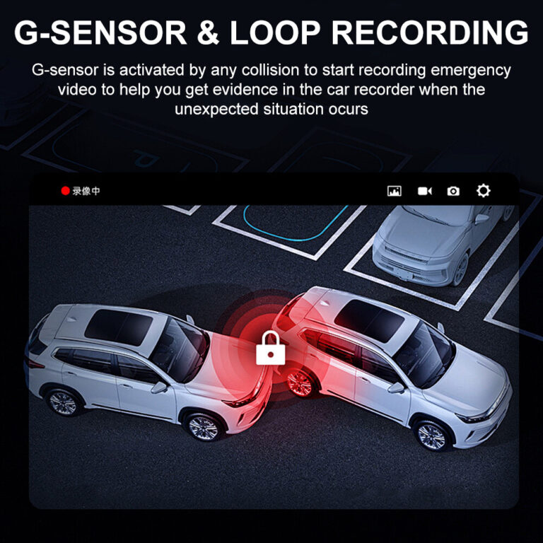 1080P Car Dash Camera Dual Front Rear Video DVR Recorder Night Vision G Sensor