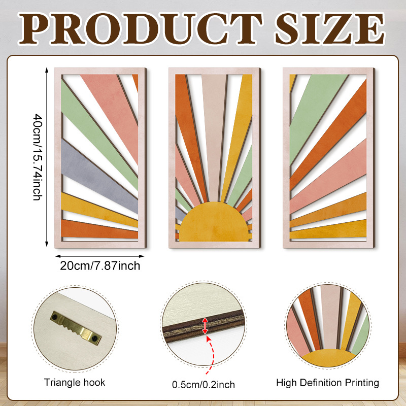 Household Wooden Craft Wall Decoration - Image 34