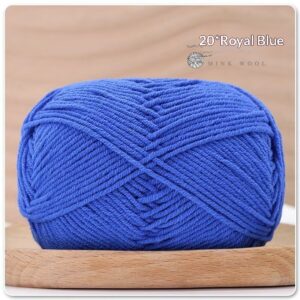 4-ply Combed Milk Cotton Yarn Ball For Dolls Blankets And Hair Clips Suitable For Crochet