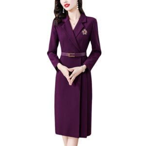 Fashionable Commuter Professional Elegant Pleated Skirt