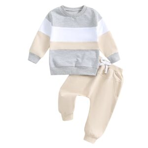 Boys And Girls Round-neck Long-sleeve Pants Set