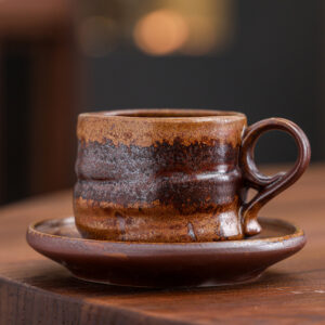 Nordic-style Ceramic Coffee Cup And Saucer, Latte Art Afternoon Tea Set