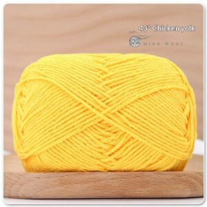 4-ply Combed Milk Cotton Yarn Ball For Dolls Blankets And Hair Clips Suitable For Crochet