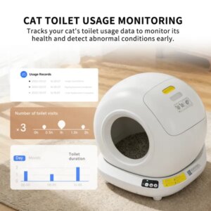 Fully Automatic Cat Litter Box -365 Days Without Needing To Scoop, Extremely Clean, Enjoying Intelligent Pet Care Life