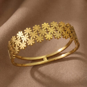 Titanium Steel Bracelet for Women - Minimalist Elegant Stylish Adjustable Wristband