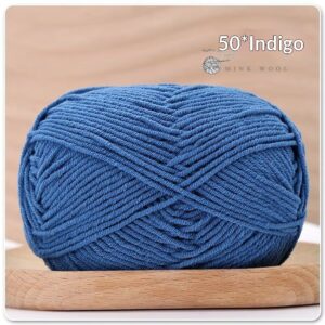 4-ply Combed Milk Cotton Yarn Ball For Dolls Blankets And Hair Clips Suitable For Crochet