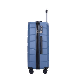 Hardshell Suitcase Spinner Wheels PP Luggage Sets Lightweight Durable Suitcase With TSA Lock,3-Piece Set 20 24 28 ,Blue
