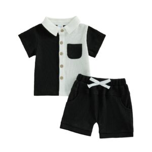 Turn-down Collar Solid-color Shirt For Boys And Girls