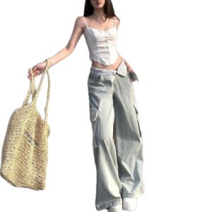 Street Style Lace Paneling Designer Jeans