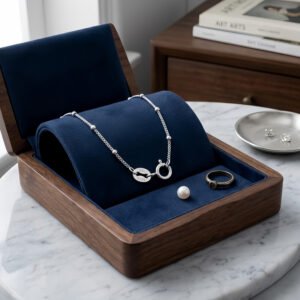 925 Sterling Silver Italian Crafted 14K Gold Beaded Chain Necklace - Timeless Elegance Meets Modern Design
