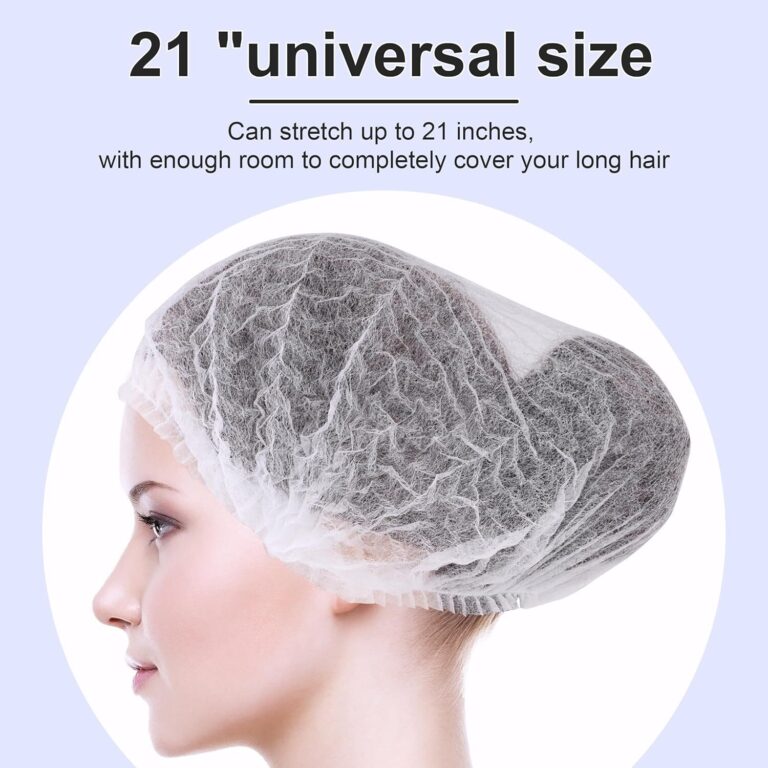 10 0 0Pcs Disposable Head Cover Hair Net White Elastic Hair Cap For Beauty Salon