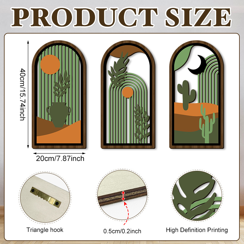 Household Wooden Craft Wall Decoration - Image 45