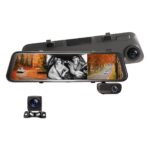Rexing - M3 1080p 3-Channel Mirror Dash Cam with Smart GPS - Black.
