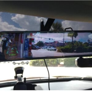 Rexing - M3 1080p 3-Channel Mirror Dash Cam with Smart GPS - Black.