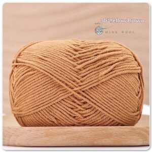 4-ply Combed Milk Cotton Yarn Ball For Dolls Blankets And Hair Clips Suitable For Crochet