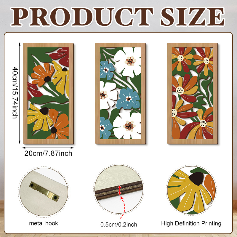 Household Wooden Craft Wall Decoration - Image 24