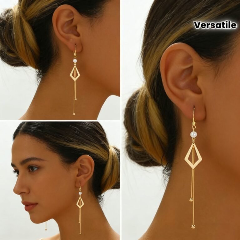 Copper-plated Silver Tassel Earrings