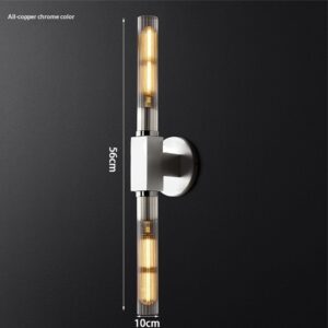 Simple Glass Wall Sconce For Bedroom Bedside