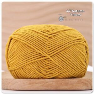 4-ply Combed Milk Cotton Yarn Ball For Dolls Blankets And Hair Clips Suitable For Crochet